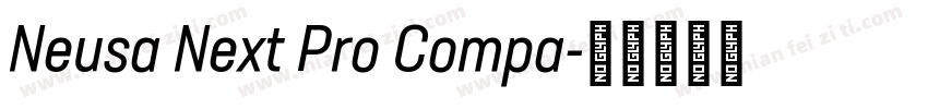 Neusa Next Pro Compa字体转换